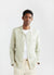 Check Long Sleeve Cuban Linen Shirt | Sage