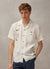 Tapestry Cuban Linen Shirt | Wild Flower Meadow | White