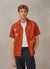 Tapestry Cuban Linen Shirt | Wild Flower Meadow | Brick