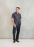 Printed Cuban Shirt | Food Print | Percival x Off Menu | Navy