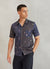 Printed Cuban Shirt | Food Print | Percival x Off Menu | Navy