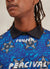 90s Reusch Jacquard Shirt | Percival x Classic Football Shirts | Blue
