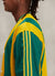90s Adidas Stripe Shirt | Percival x Classic Football Shirts | Green with Yellow