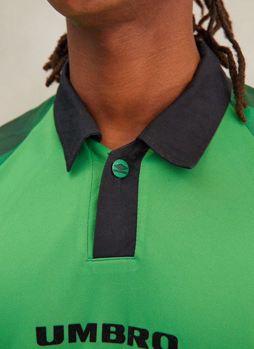 90s Umbro Long Sleeve Shirt Percival x Classic Football Shirts Gre  Percival Menswear
