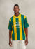 90s Adidas Stripe Shirt | Percival x Classic Football Shirts | Green with Yellow