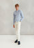 Long Sleeve Academy Mini Cable Knit | Heather Blue