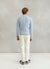Long Sleeve Academy Mini Cable Knit | Heather Blue