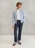 Long Sleeve Academy Mini Cable Knit | Heather Blue