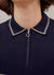 Pantani Zip Polo | CAMPARI x Percival | Navy