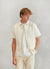 Collared Corduroy Shirt | White