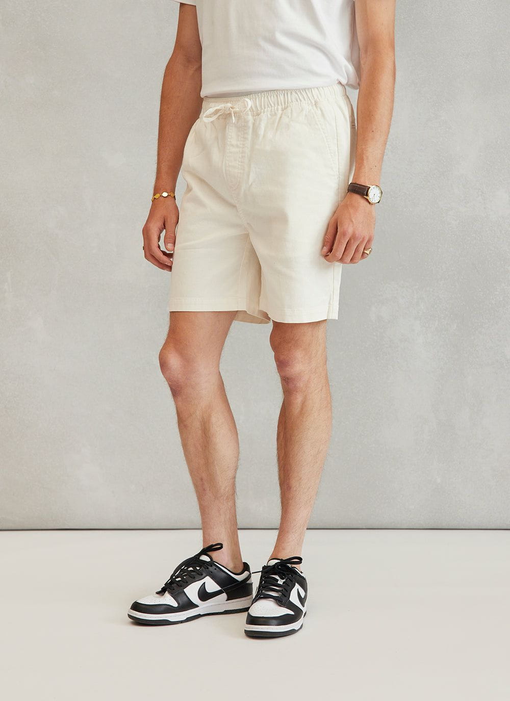 White cord shorts outlet
