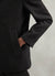 Pea Coat | Melton Wool Blend | Black