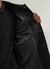 Pea Coat | Melton Wool Blend | Black