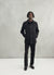 Pea Coat | Melton Wool Blend | Black