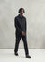 Pea Coat | Melton Wool Blend | Black