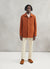 Pea Coat | Boucle Wool Blend | Rust