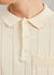 Pinstripe Visitors Polo | Cream