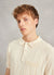 Pinstripe Visitors Polo | Cream