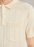 Pinstripe Visitors Polo | Cream