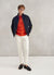 Pinstripe Visitors Polo | Orange
