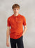 Pinstripe Visitors Polo | Orange