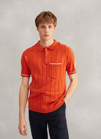 Pinstripe polo shirt hot sale