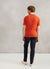 Pinstripe Visitors Polo | Orange