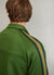 Stripe Jacquard Zip Vincent Jacket | Forest