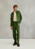 Stripe Jacquard Zip Vincent Jacket | Forest