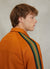 Stripe Jacquard Zip Vincent Jacket | Bronze