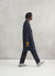 Trench Coat | Boucle Wool Blend | Navy