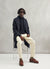 Trench Coat | Boucle Wool Blend | Navy