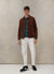 Vincent Button | Espresso Cotton Suede