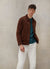 Vincent Button | Espresso Cotton Suede