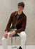 Vincent Button | Espresso Cotton Suede