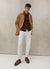 Vincent Button | Espresso Cotton Suede