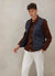 Vincent Button | Espresso Cotton Suede