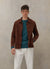 Vincent Button | Espresso Cotton Suede