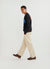 black cardigan with a yellow chilli and blue pepper on the front, and a tomato on the back