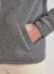 grey casentino overshirt with hand in pocket