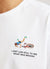 Keegan Falling Off Bike T Shirt | Percival x Football Ramble | White