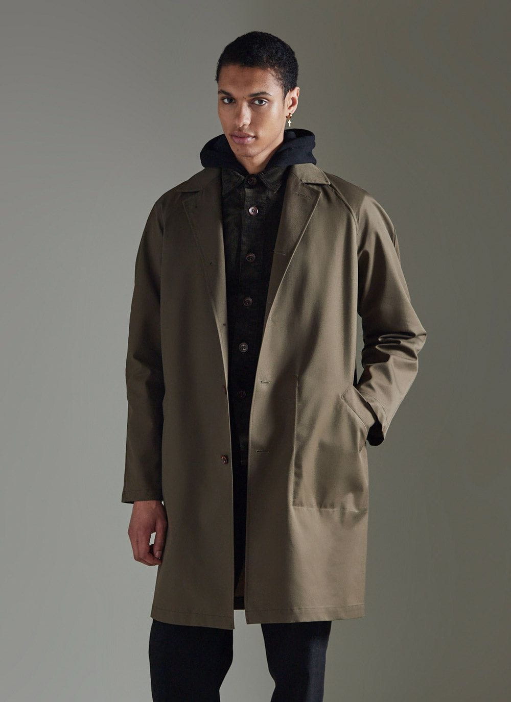 Men's Waterproof Sherlock Trench Coat | Forest Green | Percival ...