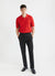 Straight Leg Linen Trousers | Black