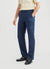 Straight Leg Linen Trousers | Navy