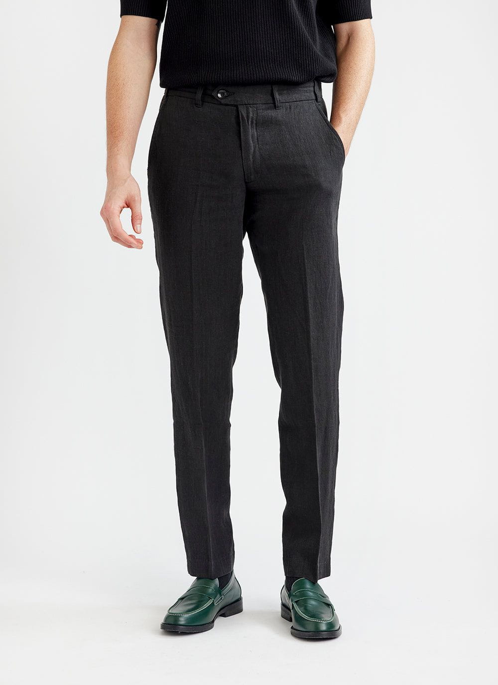  Other Stories linen tailored pants in black part of a set  ASOS