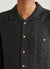 Long Sleeve Cuban Linen Shirt | Black