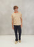T Shirt | Mint with Orange Space Dye