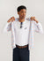 Long Sleeve T Shirt | Allpress X Percival Moka Pot | White