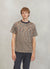 T Shirt | Blue with Orange Space Dye