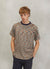 T Shirt | Blue with Orange Space Dye